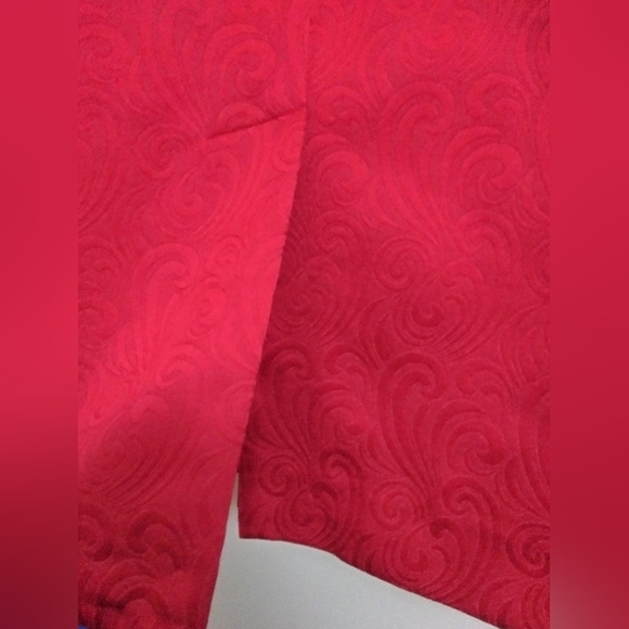 Red 2pc Skirt Suit Set Size 20W - Picture 4 of 9